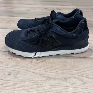 New Balance 515 Black/Blue Suede WL515RFD Women's Size 11 B Medium